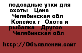 подсадные утки для охоты › Цена ­ 1 000 - Челябинская обл., Копейск г. Охота и рыбалка » Другое   . Челябинская обл.